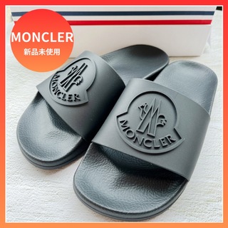 モンクレール(MONCLER)の25cm【新品未使用】MONCLER モンクレール BASILE サンダル 黒(サンダル)
