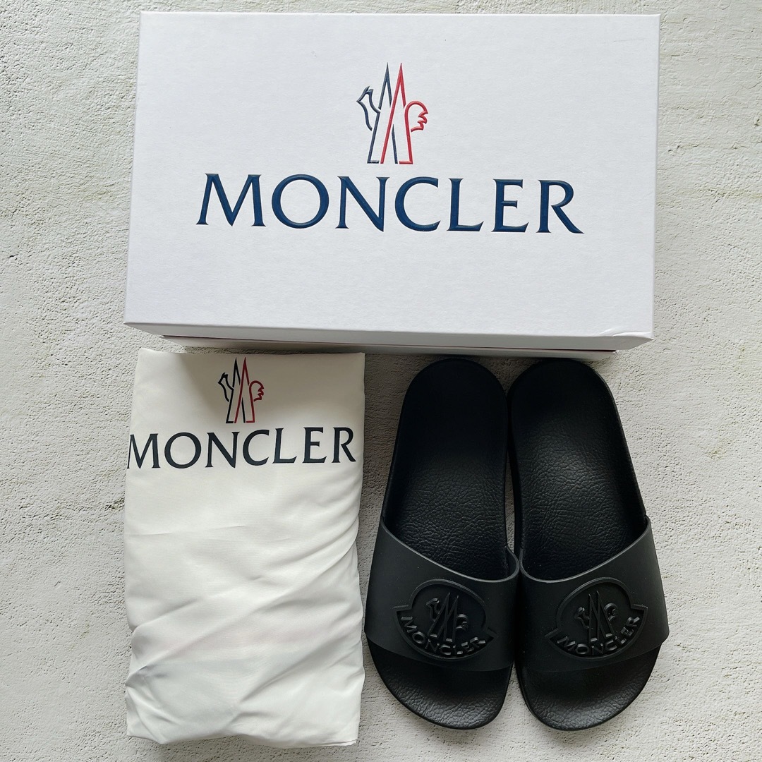 23cm【新品未使用】MONCLER モンクレール BASILE サンダル 黒 23cm【新品未使用】MONCLER モンクレール BASILE サンダル 黒