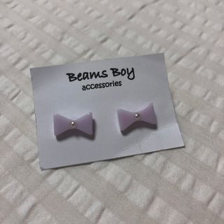 ビームスボーイ(BEAMS BOY)のBeams boy リボン　ピアス(未使用)(ピアス)