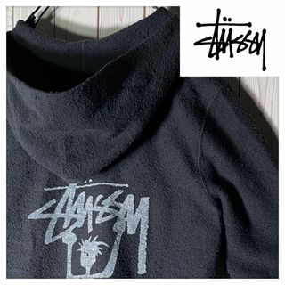 ステューシー(STUSSY)の【美品 L】ステューシー バックプリント シャドーマン メキシカン パーカー(パーカー)