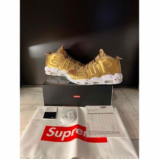 シュプリーム(Supreme)の美中古　28cm SUPREME  NIKE AIR MORE UPTEMPO(スニーカー)