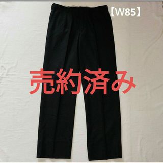 Men's　スラックス　【Ｗ85cm】　ブラック(スラックス)