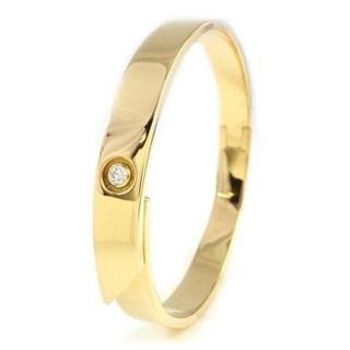 カルティエ(Cartier)の カルティエ Cartier バングル アニバーサリー 1ポイント ダイヤモンド K18YG / #17 【中古】(ブレスレット/バングル)