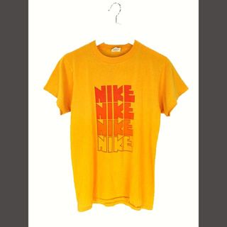 ナイキ(NIKE)のナイキ NIKE 70s ゴツナイキ 4段 Tシャツ USA製 オレンジタグ M(Tシャツ/カットソー(半袖/袖なし))