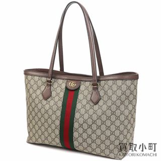 グッチ(Gucci)の【美品】グッチ【GUCCI】 オフィディア GG ミディアム トートバッグ GGスプリーム キャンバス ウェブストライプ ショルダー ショッピング 631685 96IWB 8745 WEB GG SUPREME OPHIDIA MEDIUM TOTE BAG【Aランク】【中古】(トートバッグ)