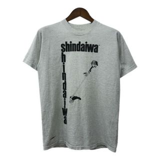 FRUIT OF THE LOOM フルーツオブザルーム SHINDAIWA 半袖Ｔシャツ 企業ロゴ ライトグレー (メンズ M) 中古 古着 Q8119(Tシャツ/カットソー(半袖/袖なし))