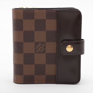 ルイヴィトン(LOUIS VUITTON)のヴィトン コンパクトジップ   ブラウン レディース コンパクトウォレット(財布)