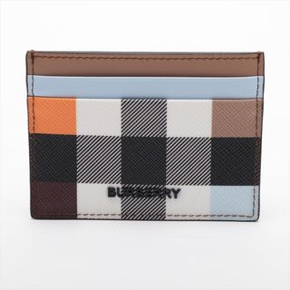 バーバリー(BURBERRY)のバーバリー ロゴ レザー  マルチカラー ユニセックス カードケース(パスケース/IDカードホルダー)