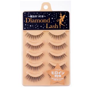 ダイヤモンドラッシュ(Diamond Lash)の【ほぼ新品】　ダイアモンドラッシュ ヒロインeye  アイ　つけまつげ　つけま(つけまつげ)