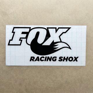 FOX RACING カッティングステッカー◆ブラック◆黒グロス◆(その他)