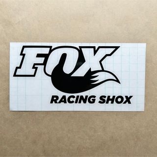 FOX RACING カッティングステッカー◆ブラック◆黒マット◆(その他)