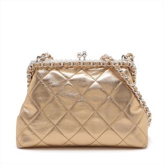 シャネル(CHANEL)のシャネル  ラムスキン  ゴールド レディース ショルダーバッグ(ショルダーバッグ)