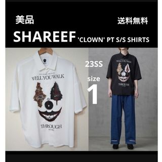 美品 SHAREEF 23SS オーバーサイズ クラウン ピエロ 半袖シャツ 1