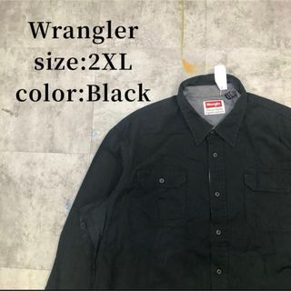 ラングラー(Wrangler)のWrangler 長袖シャツ アメカジ 古着 オーバーサイズ 2XL(シャツ)