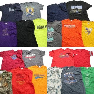 古着卸 まとめ売り カラーmix プリント 半袖Tシャツ 20枚セット (メンズ 2XL ) アディダス タイダイ柄 カージナルス MT2348(その他)