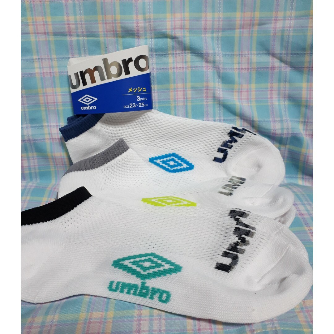 UMBRO(アンブロ)のNo.23アンブロ ソックス 靴下 メッシュ キッズ/ベビー/マタニティのこども用ファッション小物(靴下/タイツ)の商品写真