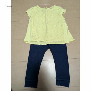 ザラ(ZARA)のZara Baby 86cm イエローTシャツレギンスセットA(Ｔシャツ)