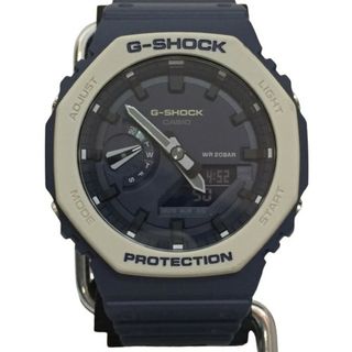 ジーショック(G-SHOCK)のG-SHOCK ジーショック CASIO カシオ 腕時計 GA-2110ET-2A アナデジ ネイビー グレー オクタゴン メンズ タグ付き 美品(腕時計(アナログ))