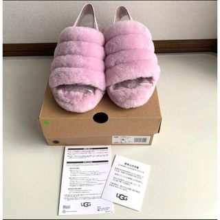 UGG - ugg パープル　ファーサンダル　サイズ6