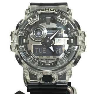 ジーショック(G-SHOCK)のG-SHOCK ジーショック CASIO カシオ 腕時計 GA-700SK-1A アナデジ クォーツ クリア スケルトン タグ付き 美品 海外モデル(腕時計(アナログ))