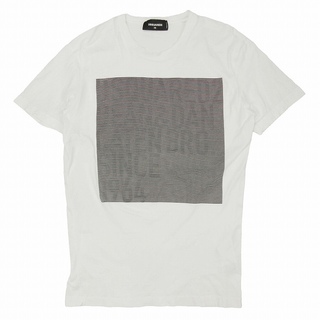 ディースクエアード(DSQUARED2)の美品 20SS ディースクエアード ミラー ロゴ プリント Tシャツ 半袖 XS(Tシャツ/カットソー(半袖/袖なし))