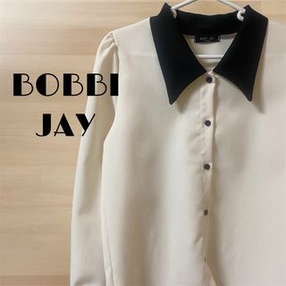 BOBBI JAY 韓国 パフスリーブ 長袖 シャツ 白 レディース 古着(シャツ/ブラウス(長袖/七分))