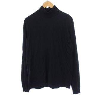 AURALEE SEAMLESS HI NECK L/S TEE S 黒(Tシャツ/カットソー(七分/長袖))