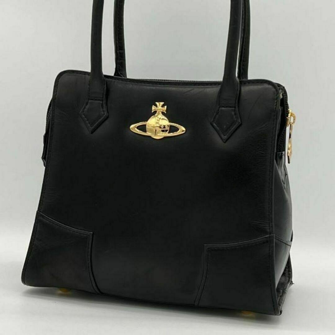 Vivienne Westwood トートバッグ オーブ レザー ヌメ革 - バッグ Vivienne Westwood トートバッグ オーブ レザー ヌメ革 - バッグ