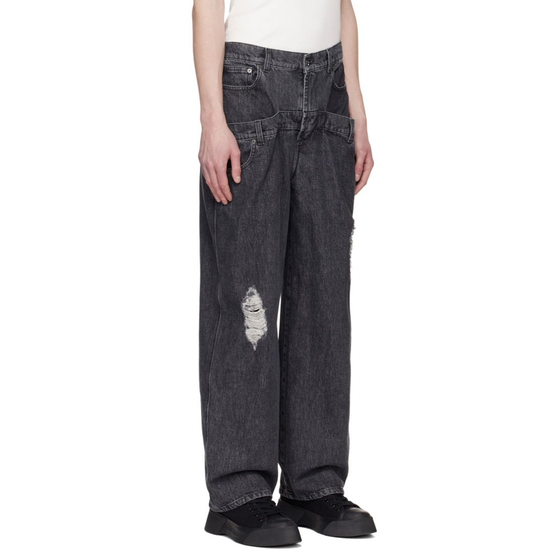 J.W.ANDERSON - jw anderson ダブルウエストデニムの通販 by J.W.ANDERSON - jw anderson ダブルウエストデニムの通販 by