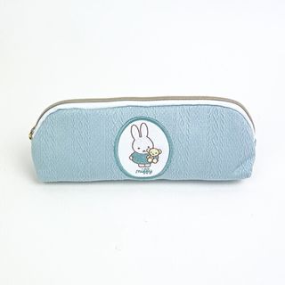 ミッフィー(miffy)のミッフィー miffy ペンケース(ブルー) 筆箱 文具 スプリングニットシリーズ(ペンケース/筆箱)