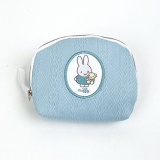 ミッフィー(miffy)のミッフィー miffy ポーチ(ブルー) 小物入れ スプリングニットシリーズ(ボディバッグ/ウエストポーチ)