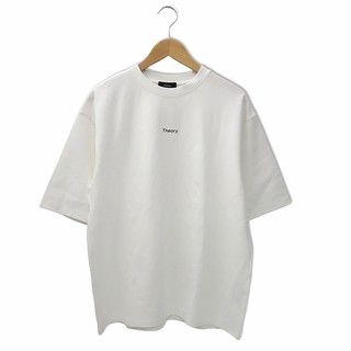 セオリー ロゴプリント 半袖 クルーネック Tシャツ S WHITE ホワイト