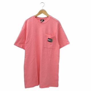 ナイキ(NIKE)のナイキ ウィメンズ ウォッシュド ドレス ロング Tシャツ L サンセットパルス(Tシャツ(半袖/袖なし))