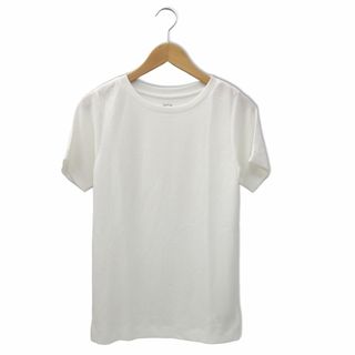 ジェラートピケ(gelato pique)のジェラートピケ ワッフルTシャツ クルーネック 半袖 カットソー O ホワイト(Tシャツ(半袖/袖なし))