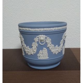 ウェッジウッド(WEDGWOOD)のウェッジウッド・ジャスパーペールブルー プランターポット(その他)