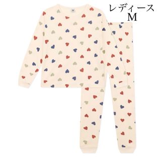 PETIT BATEAU - 新品 プチバトー 2024 SS 新作 レディース M 長袖 パジャマ ハート