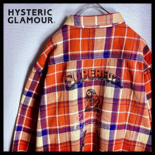 HYSTERIC GLAMOUR - 【美品☆XLサイズ☆バックデザイン】ヒステリックグラマー チェックシャツ