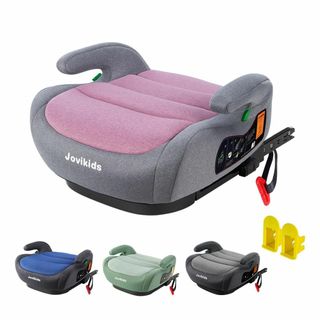 【色: ピンク】Jovikids ジュニアシート ISOFIX、R129適合 ブ(自動車用チャイルドシート本体)