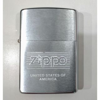 ジッポー(ZIPPO)の1462h zippo オイルライター ロゴ USA シルバー(タバコグッズ)