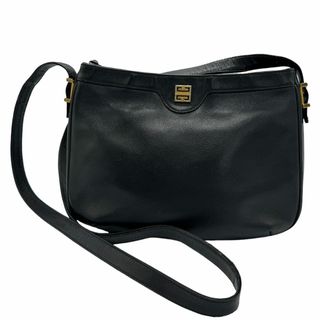 ジバンシィ GIVENCHY ショルダーバッグ レザー ブラック レディース 送料無料【中古】 z1196