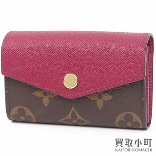 ルイヴィトン(LOUIS VUITTON)の【美品】ルイヴィトン【LOUIS VUITTON】M61273 ミュルティカルト サラ モノグラム フューシャ カードケース コインケース 財布 カードホルダー LV MULTICARTES MONOGRAM【Aランク】【中古】(財布)