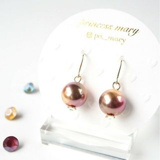 チェック柄♡10mmパールピアス(ピアス)