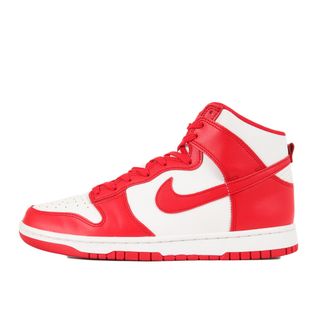 ナイキ(NIKE)の美品 NIKE ナイキ サイズ:27.5cm DUNK HIGH RETRO CHAMPIONSHIP WHITE AND RED セントジョーンズ大学 (DD1399-106) ダンクハイ ホワイト ユニバーシティーレッド US9.5 ハイカット スニーカー シューズ 靴【メンズ】【中古】(スニーカー)