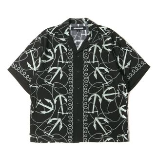 NEIGHBORHOOD - 美品 NEIGHBORHOOD ネイバーフッド シャツ サイズ:L 23SS アンカー柄 レーヨン アロハシャツ ANCHOR HAWAIIAN SHIRT SS ブラック 黒 トップス カジュアルシャツ 半袖【メンズ】【中古】