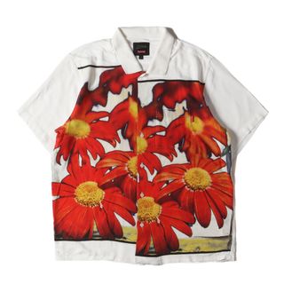 シュプリーム(Supreme)のSupreme シュプリーム シャツ サイズ:M 19SS Jean Paul Gaultier フラワープリント レーヨン 半袖シャツ Flower Power Rayon Shirt ホワイト 白 トップス カジュアルアシャツ【メンズ】【中古】(シャツ)