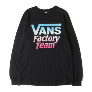 スタンダードカリフォルニア(STANDARD CALIFORNIA)のSTANDARD CALIFORNIA スタンダードカリフォルニア Tシャツ サイズ:M VANS ファクトリー ロゴ ロングスリーブTシャツ VANS FACTORY TEAM ブラック 黒 トップス カットソー 長袖【メンズ】【中古】(Tシャツ/カットソー(七分/長袖))