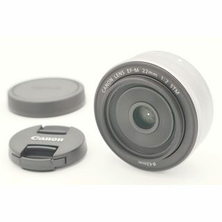 キヤノン(Canon)の【極上品】Canon EF-M 22mm F2.0 STM ※保護フィルター付※(レンズ(単焦点))