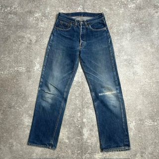 リーバイス(Levi's)のLevi's 60's 70's リーバイス 501 デニム Big E 平行ステッチ 刻印2 セルヴィッジ 赤耳 足長R W28 USA製 ヴィンテージ(デニム/ジーンズ)