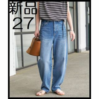 スピックアンドスパン(Spick & Span)の新品【27】51/2 CURVE LINE_DENIM スピック＆スパン(デニム/ジーンズ)