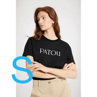 PATOU パトゥ Sサイズ　ロゴ入り黒　ブラック Tシャツ　春夏　人気(Tシャツ(半袖/袖なし))